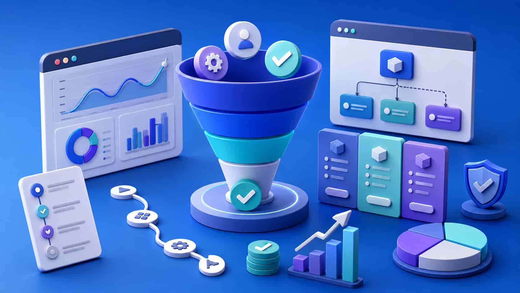SaaS conversion optimization dashboard with onboarding, activation metrics, and customer journey analytics