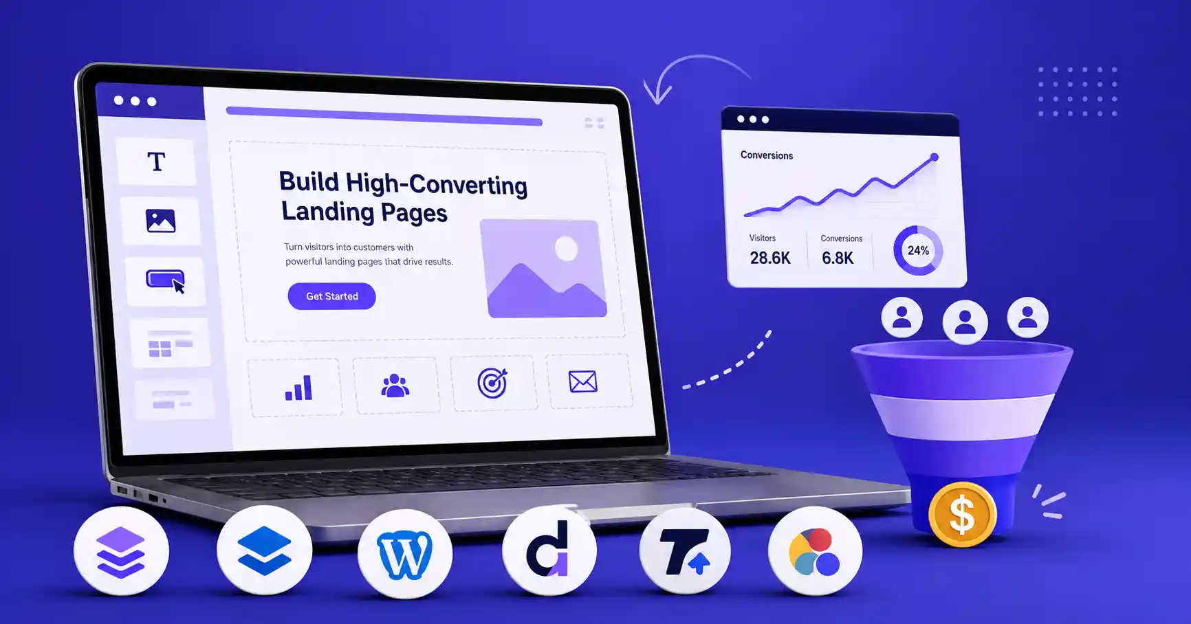 Best landing page builders for SaaS companies to create high-converting landing pages