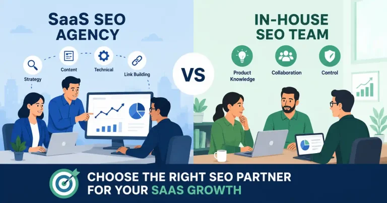 SaaS SEO agency vs in-house SEO team comparison