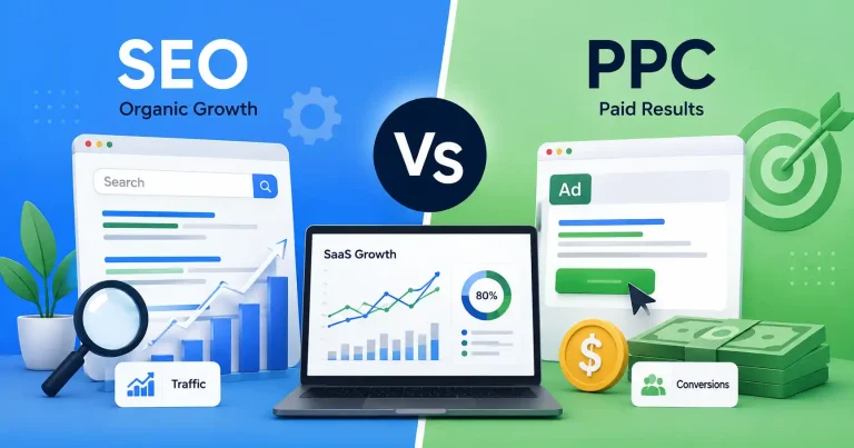 SEO vs PPC for SaaS comparison