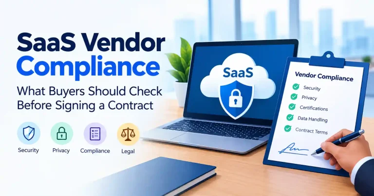 SaaS vendor compliance checklist for buyers