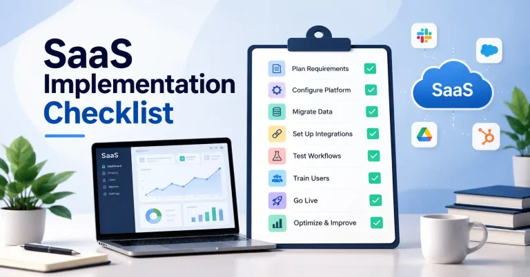 SaaS implementation checklist for successful software rollout